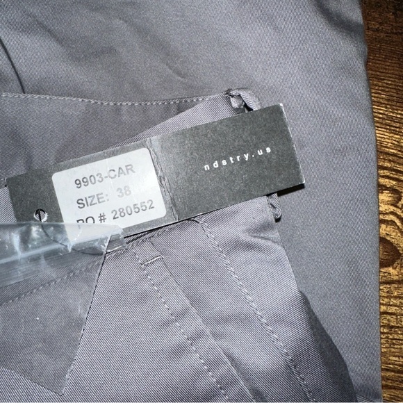 NDSTRY Pants Mens 38x32 Gray Mason Stretch Chino Classic Fit Office Preppy NWT - Picture 4 of 9